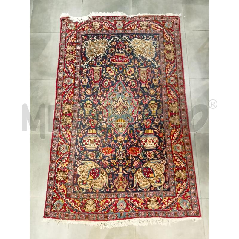 TAPPETO 220X140 PERSIANO ROSSO BLU GIALLO FLORELAE  | Mercatino dell'Usato Roma re di roma 1