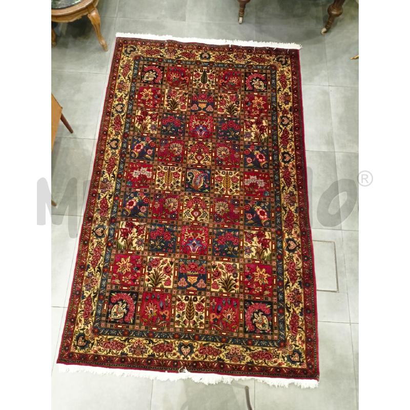 TAPPETO 250X150 BAKHTIAR GIARDINO FORMELLE FIORI ROSSO ROSA BLU  | Mercatino dell'Usato Roma re di roma 1
