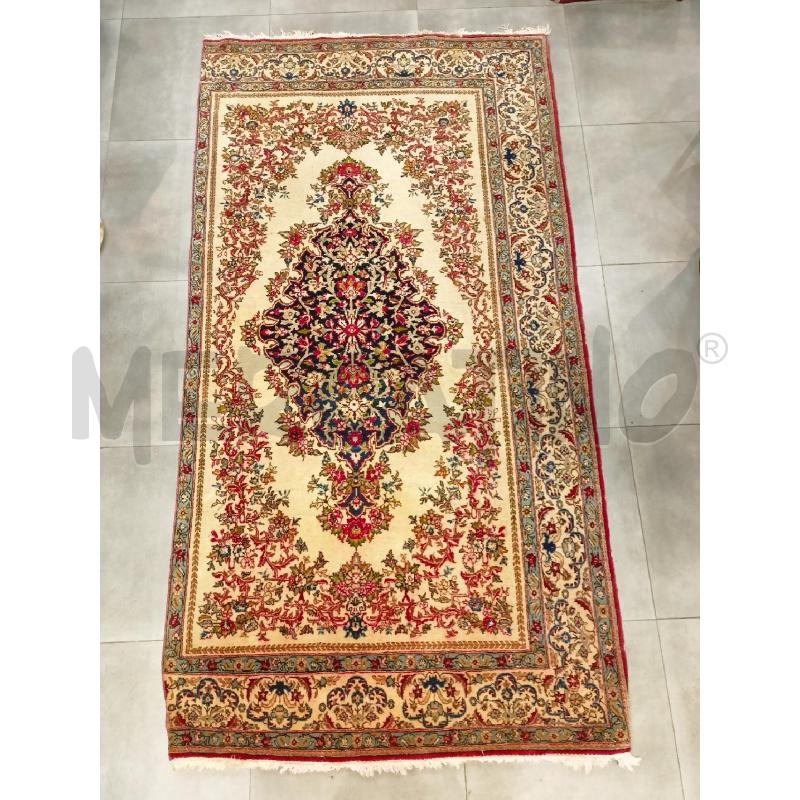 TAPPETO 264X137 PERSIANO FLORELAE ROSONE CENTRALE ROMBO  | Mercatino dell'Usato Roma re di roma 1