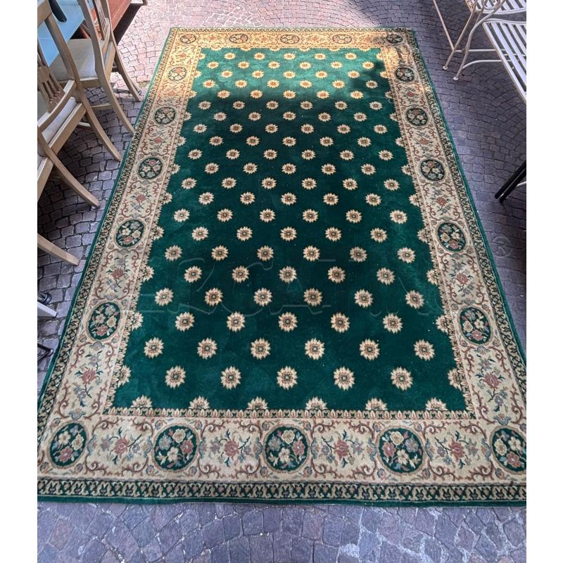 TAPPETO 300X200 VERDE GIRASOLI BORDO DORATO FIORI CERCHI  | Mercatino dell'Usato Roma re di roma 1