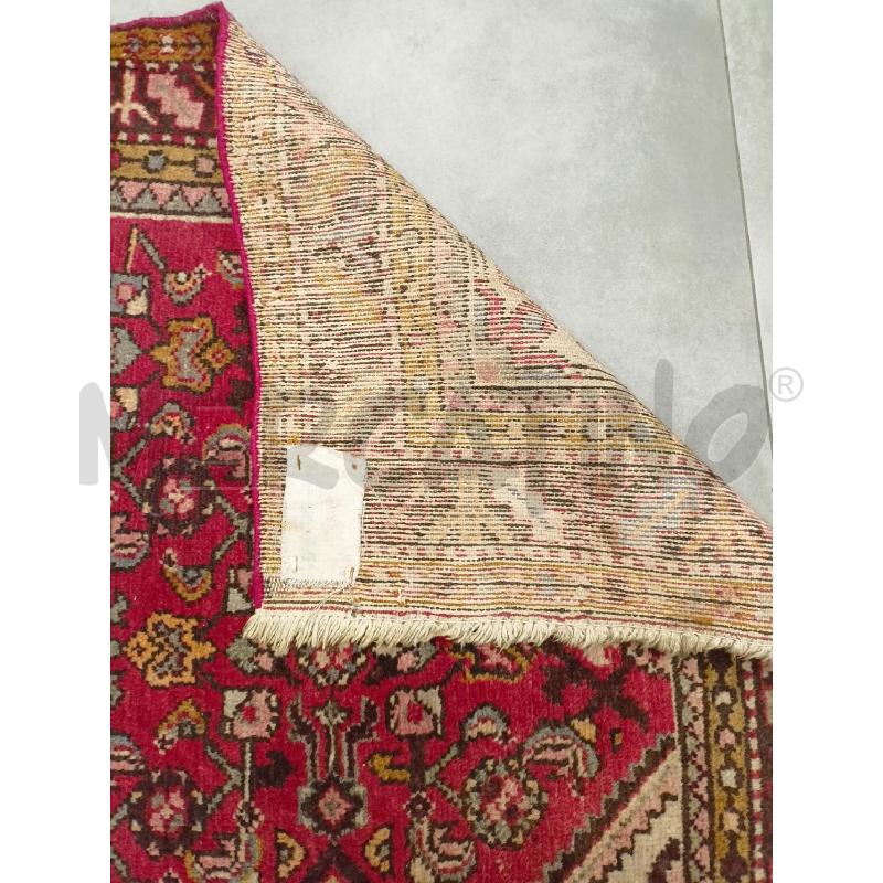 TAPPETO GUIDA 310X103 PERSIANO TONI ROSSI FIORI GEOMETRICI  | Mercatino dell'Usato Roma re di roma 3