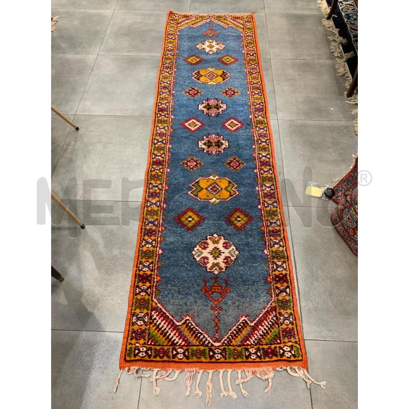 TAPPETO GUIDA 69X247 RIQUADRI FOND AZZ B.ARANCIO | Mercatino dell'Usato Roma re di roma 1