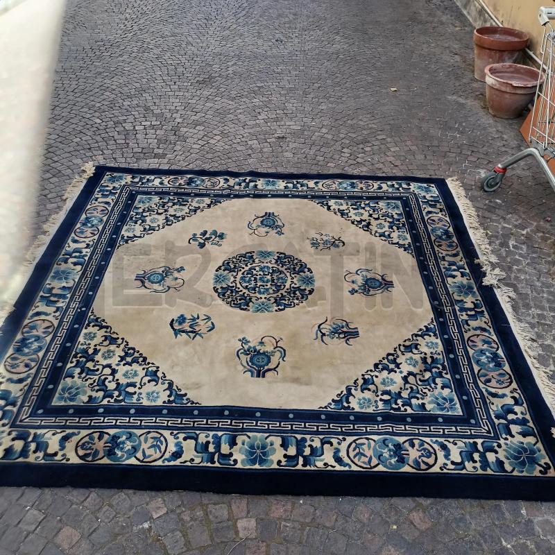 TAPPETO PECHINESE BLU 215X215 | Mercatino dell'Usato Roma re di roma 1