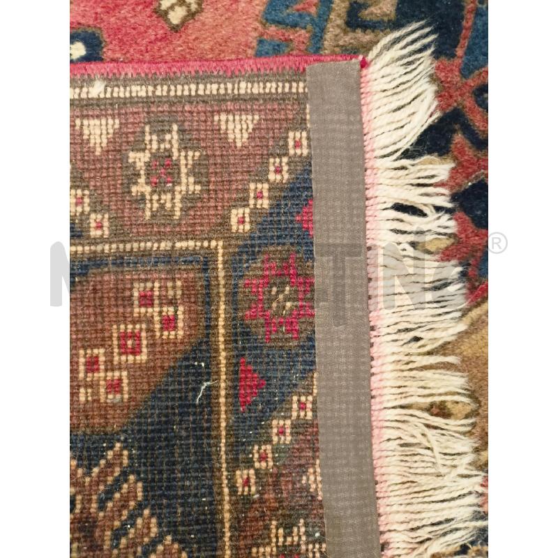 TAPPETO PERSIANO 190X120 RIQUADRO ROSSO BLU DEC GEOMETRICO FOGLIE | Mercatino dell'Usato Roma re di roma 3