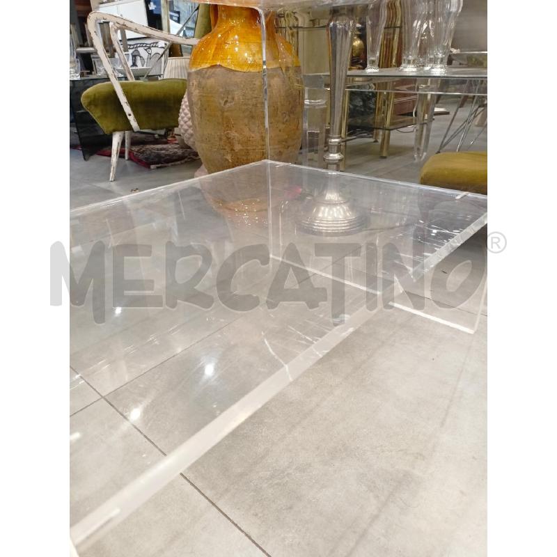 TAVOLINO PLEXIGLAS ANNI 70 2 RIPIANI | Mercatino dell'Usato Roma re di roma 2
