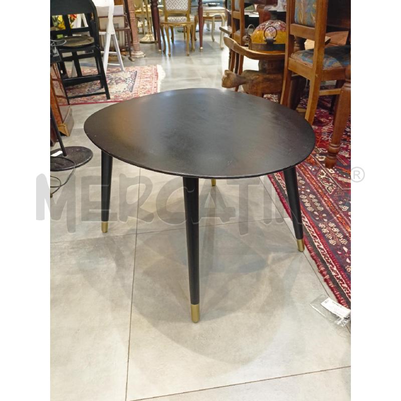 TAVOLINO ZARA HOME NERO PIEDI OTTONATI | Mercatino dell'Usato Roma re di roma 1