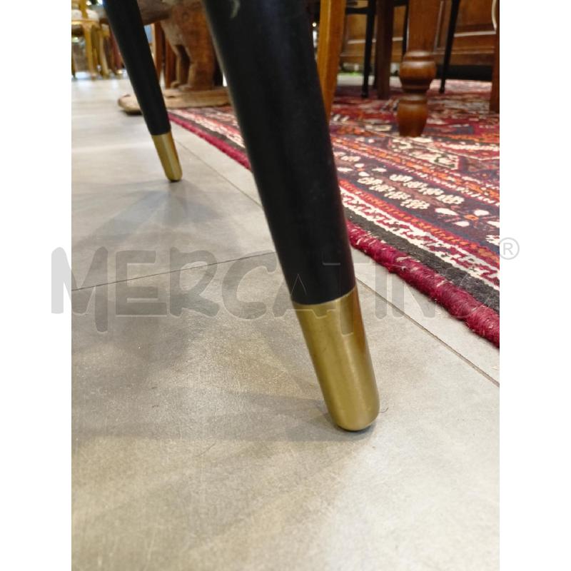 TAVOLINO ZARA HOME NERO PIEDI OTTONATI | Mercatino dell'Usato Roma re di roma 4