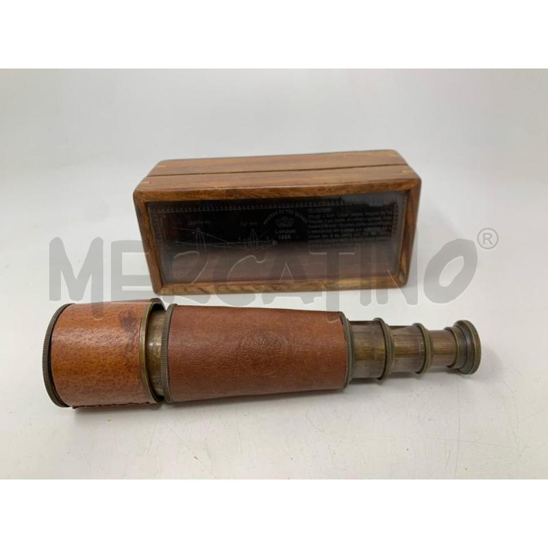 TELESCOPIO PELLE LONDON 1885 RIPRODUZIONE SCATOLA LEGNO  | Mercatino dell'Usato Roma re di roma 1