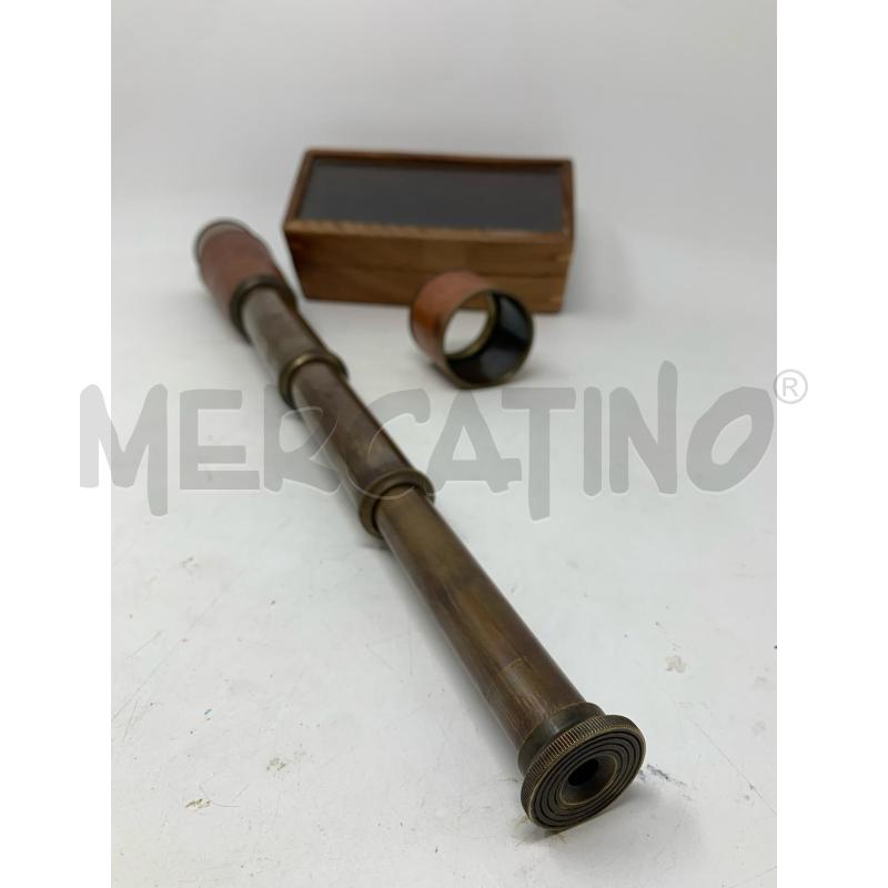 TELESCOPIO PELLE LONDON 1885 RIPRODUZIONE SCATOLA LEGNO  | Mercatino dell'Usato Roma re di roma 4