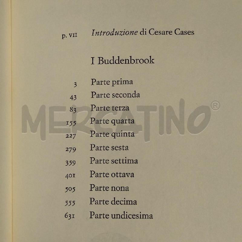 THOMAS MANN I BUDDENBROOK DECADENZA DI UNA FAMIGLIA 1971 EINAUDI | Mercatino dell'Usato Roma re di roma 5