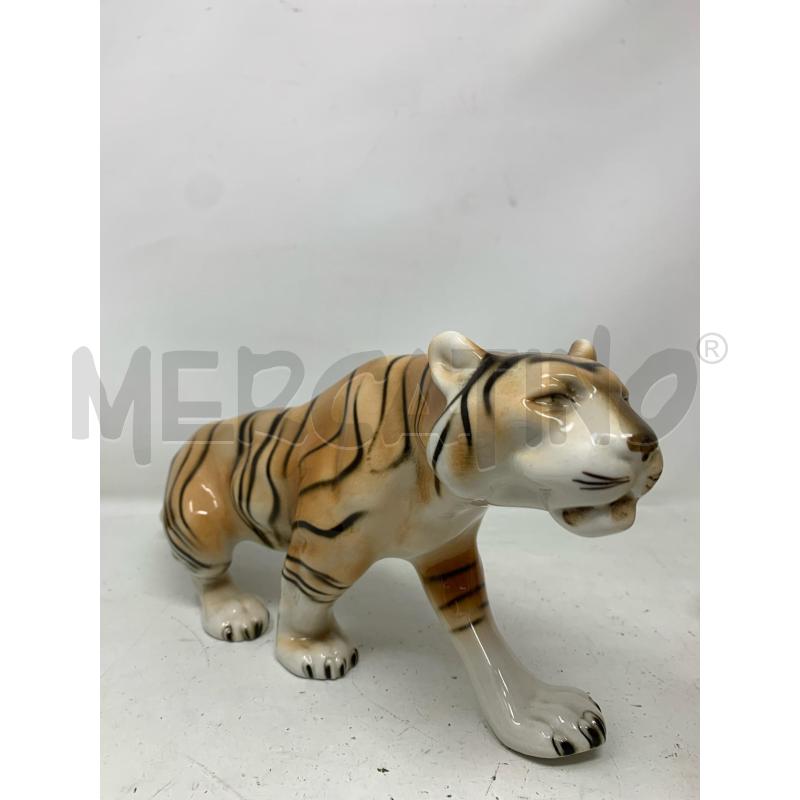 TIGRE PORCELLANA DIPINTA ROYAL DUX  | Mercatino dell'Usato Roma re di roma 1