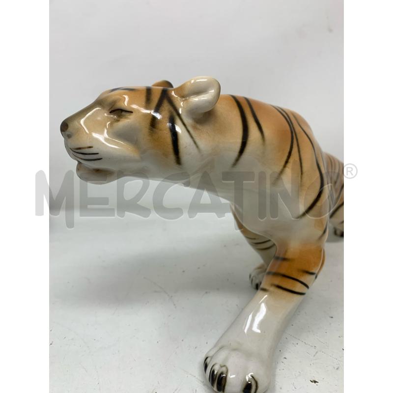 TIGRE PORCELLANA DIPINTA ROYAL DUX  | Mercatino dell'Usato Roma re di roma 2