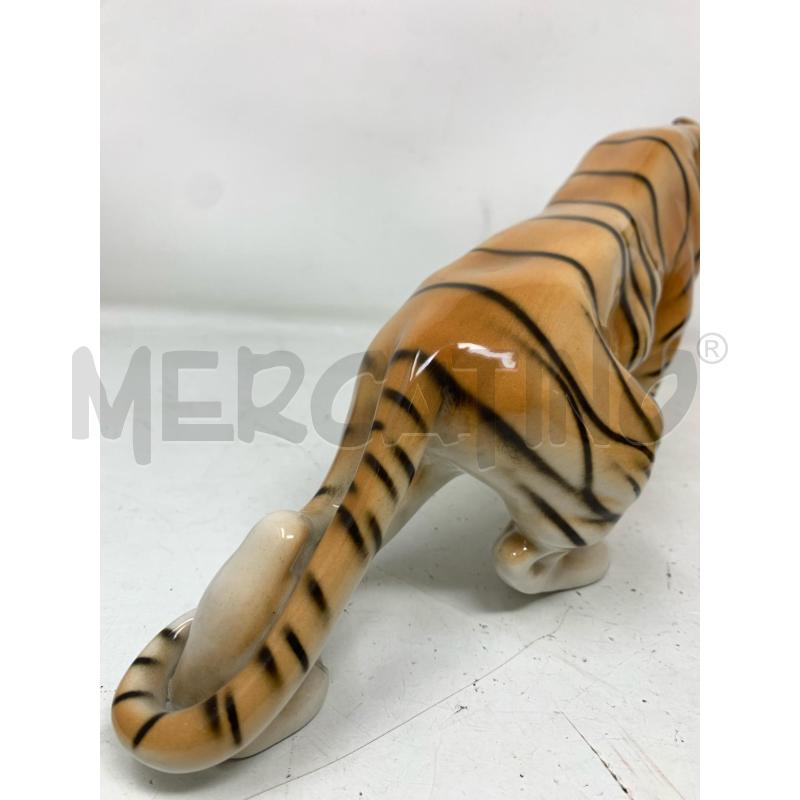 TIGRE PORCELLANA DIPINTA ROYAL DUX  | Mercatino dell'Usato Roma re di roma 3