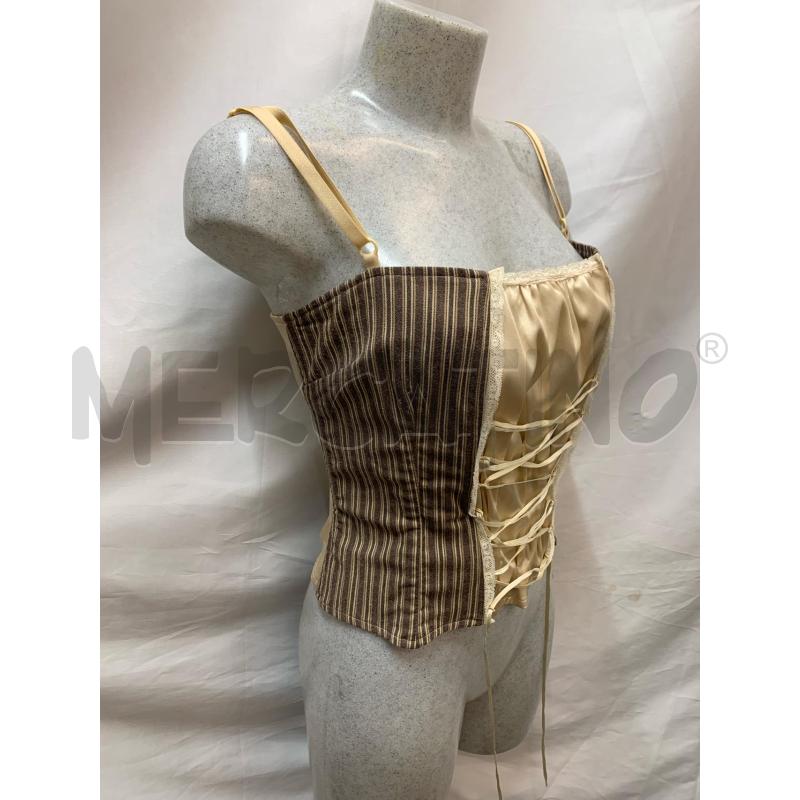 TOP DOLCE & GABBANA MARRONE RIGHE BEIGE INCROCI | Mercatino dell'Usato Roma re di roma 2