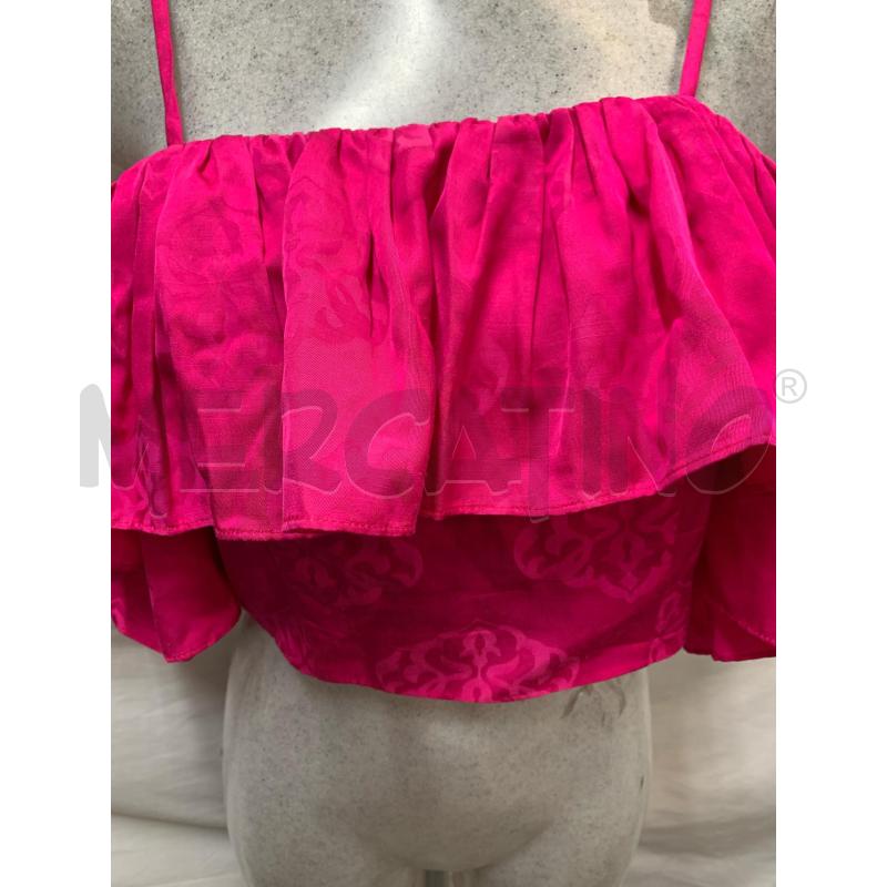 TOP SANDRO FUCSIA RICAMI CACHEMERE  | Mercatino dell'Usato Roma re di roma 4