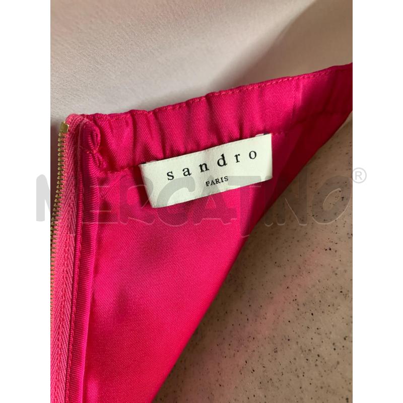 TOP SANDRO FUCSIA RICAMI CACHEMERE  | Mercatino dell'Usato Roma re di roma 5