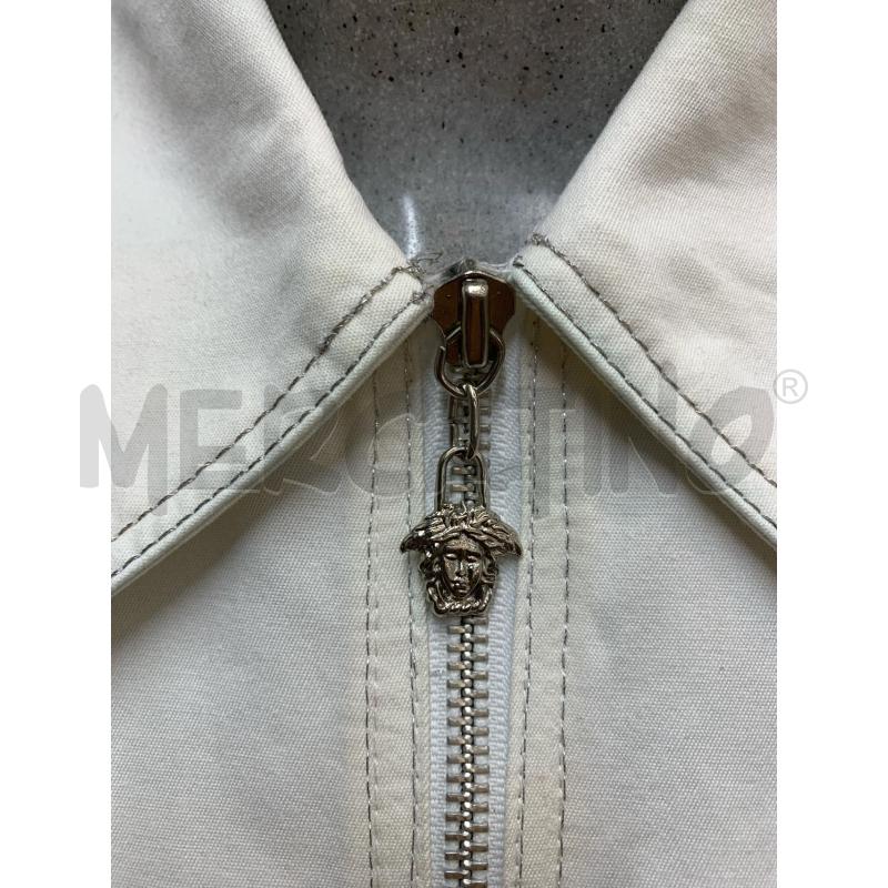 TOP VESACE JEANS ZIP BIANCO  | Mercatino dell'Usato Roma re di roma 3