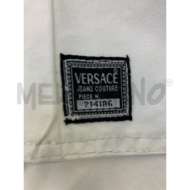 TOP VESACE JEANS ZIP BIANCO  | Mercatino dell'Usato Roma re di roma 5