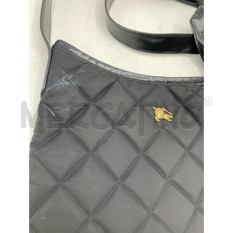 TRACOLLA DONNNA BURBERRY NERA NYLON | Mercatino dell'Usato Roma re di roma 3