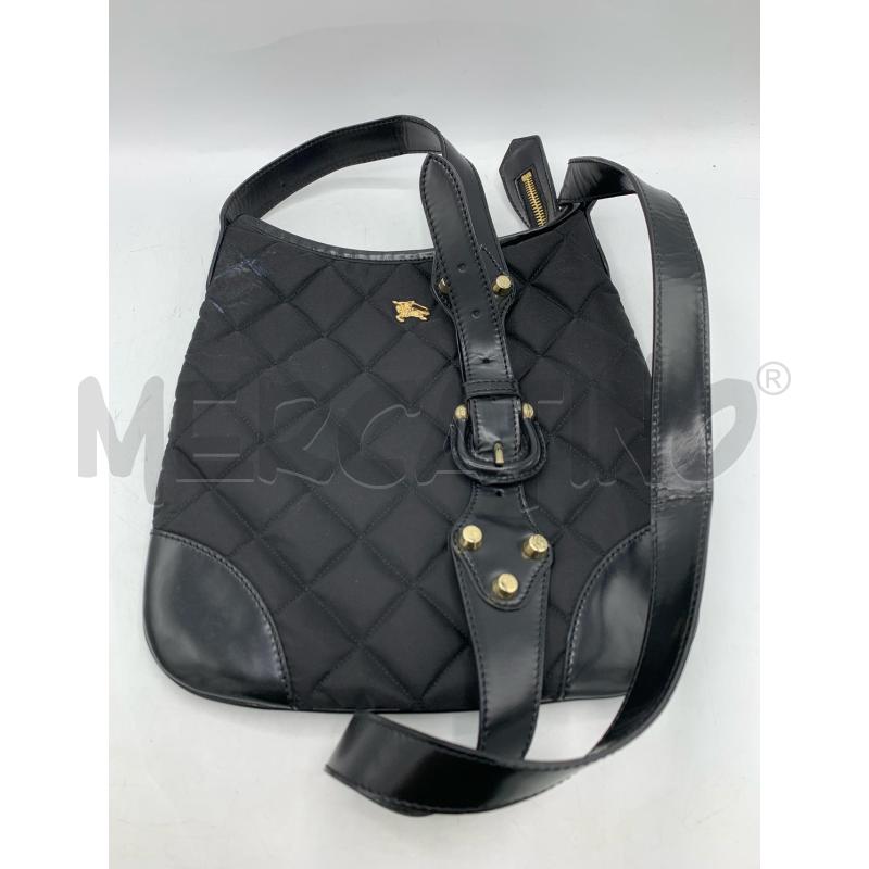 TRACOLLA DONNNA BURBERRY NERA NYLON | Mercatino dell'Usato Roma re di roma 5