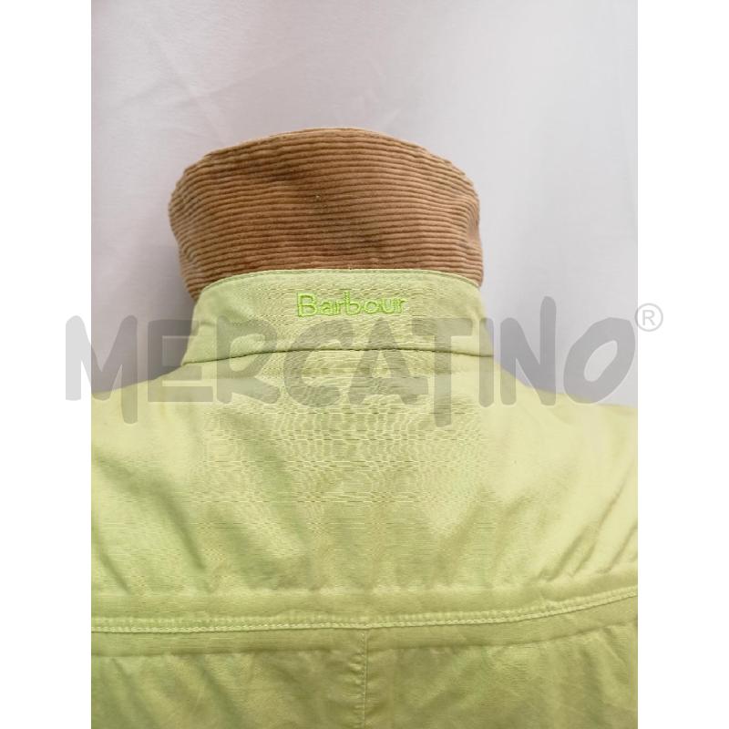 TRENCH DONNA BARBOUR VERDE PISTACCHIO | Mercatino dell'Usato Roma re di roma 4