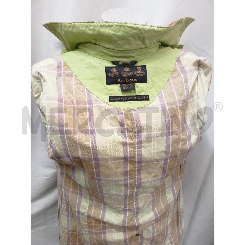 TRENCH DONNA BARBOUR VERDE PISTACCHIO | Mercatino dell'Usato Roma re di roma 5