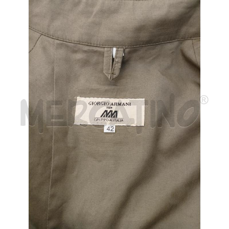TRENCH DONNA GIORGIO ARMANI PER ALITALIA VERDE MILITARE | Mercatino dell'Usato Roma re di roma 5