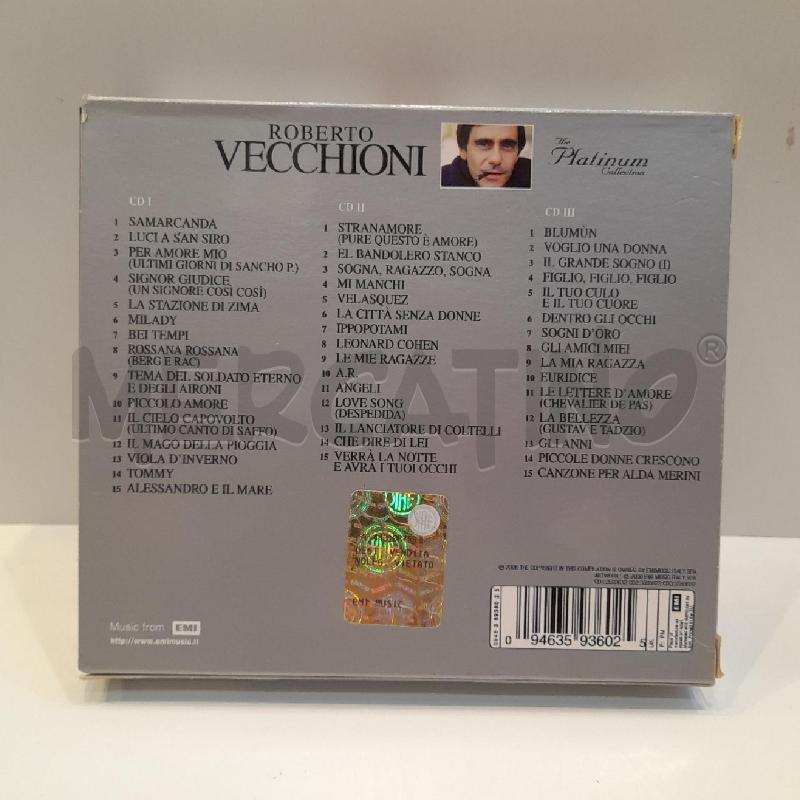 TRIPLO CD ROBERTO VECCHIONI THE PLATINUM COLLECTION | Mercatino dell'Usato Roma re di roma 3