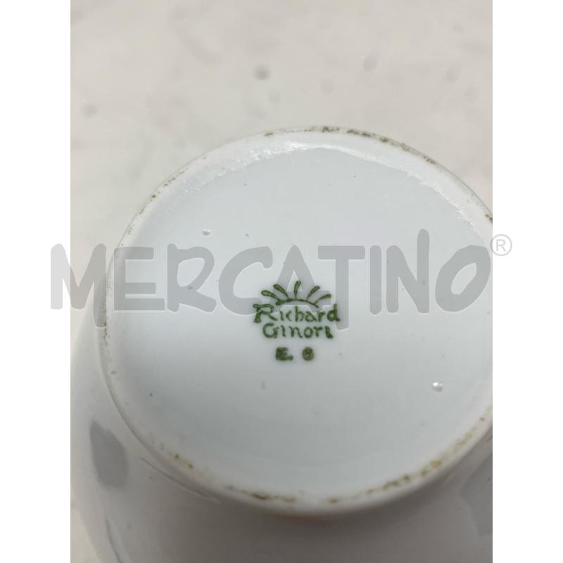TRIS CAFFETTIERA ZUCCHERIERA LATTIERA GINORI STAMPA GIORI DORATI  | Mercatino dell'Usato Roma re di roma 2
