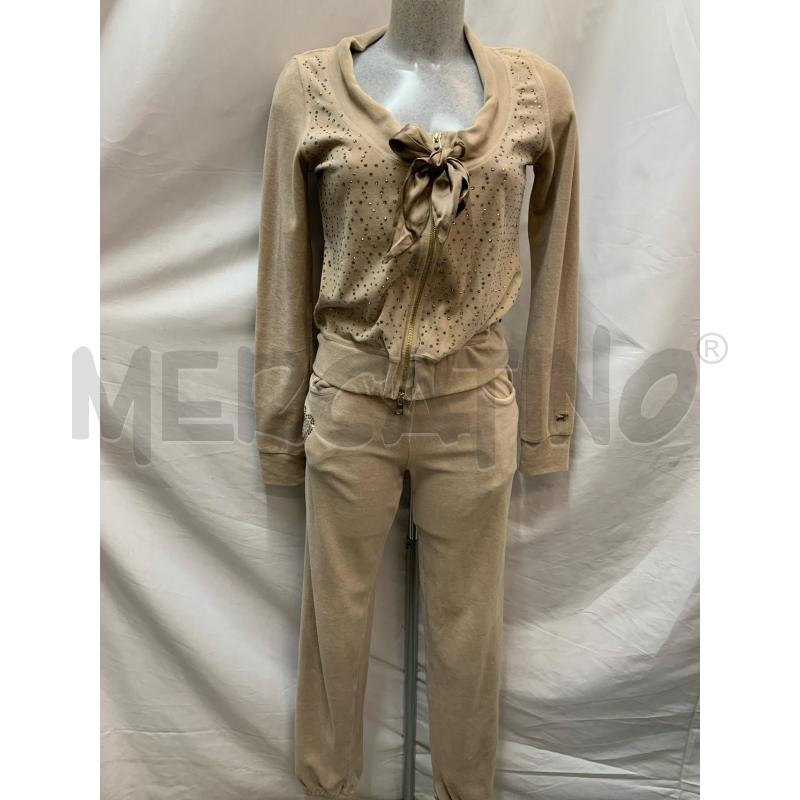 TUTA DONNA NAUGHTY BEIGE STRASS CINIGLIA | Mercatino dell'Usato Roma re di roma 1