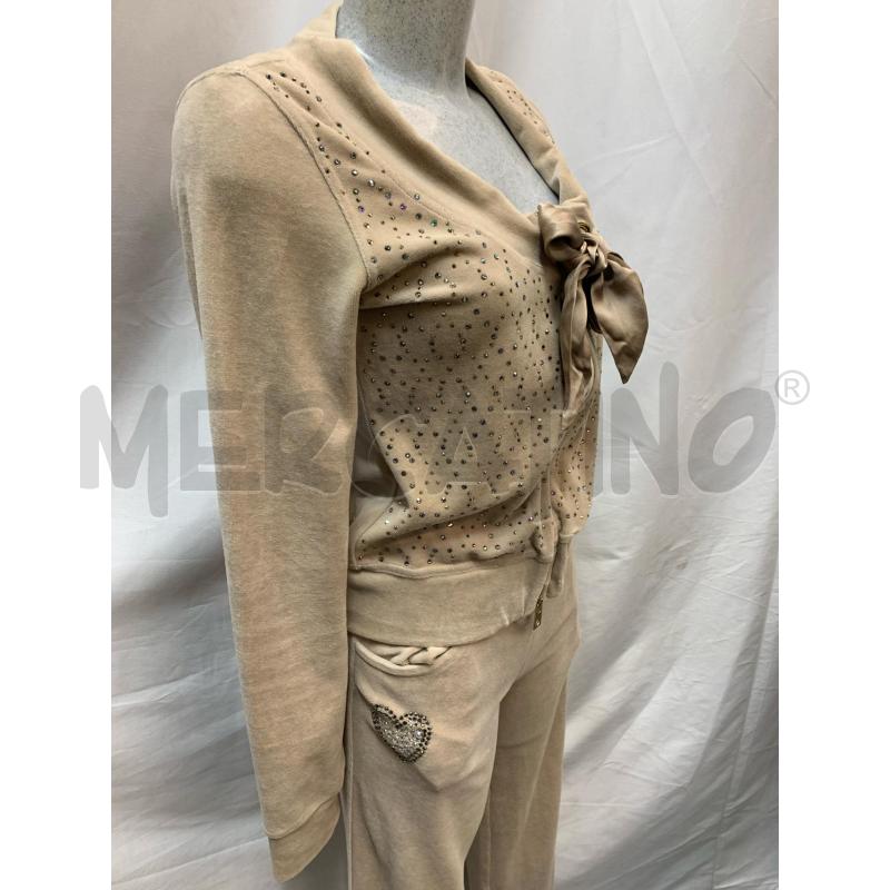 TUTA DONNA NAUGHTY BEIGE STRASS CINIGLIA | Mercatino dell'Usato Roma re di roma 2