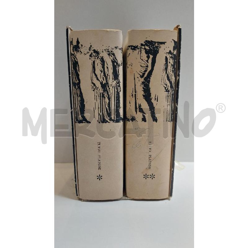 TUTTO PLATONE LATERZA BARI 1966 DUE VOLUMI | Mercatino dell'Usato Roma re di roma 1
