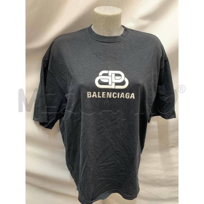 T SHIRT BALENCIAGA NERO DETT DA RIVEDERE  | Mercatino dell'Usato Roma re di roma 1