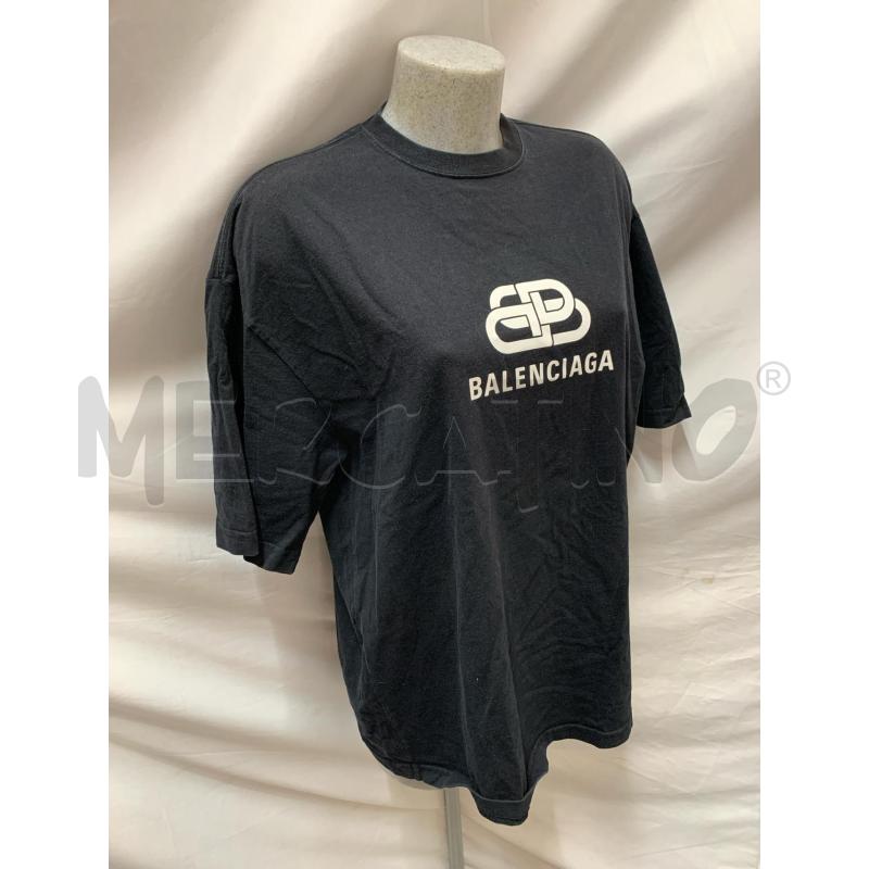 T SHIRT BALENCIAGA NERO DETT DA RIVEDERE  | Mercatino dell'Usato Roma re di roma 2