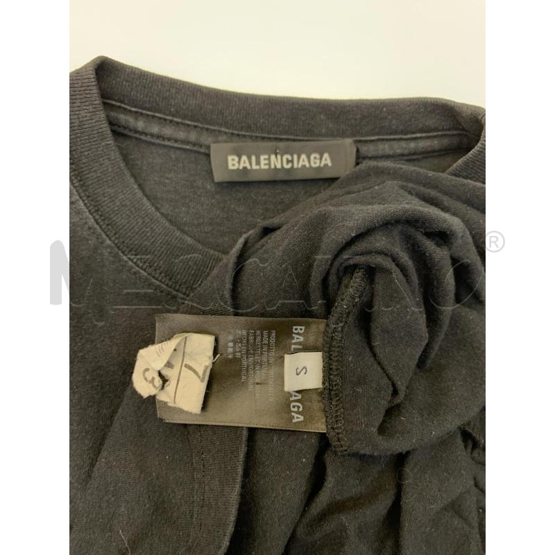 T SHIRT BALENCIAGA NERO DETT DA RIVEDERE  | Mercatino dell'Usato Roma re di roma 5