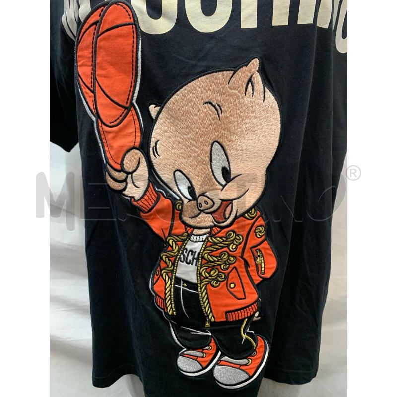 T SHIRT DONNA MOSCHINO PORK NERA | Mercatino dell'Usato Roma re di roma 4