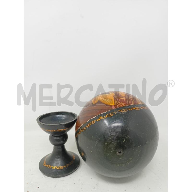 UOVO LEGNO DEC ICONA MADONNA BAMBINO DIFETTO | Mercatino dell'Usato Roma re di roma 5