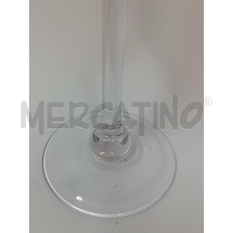 VASO A CALICE VETRO ROSSO CILINDR | Mercatino dell'Usato Roma re di roma 3