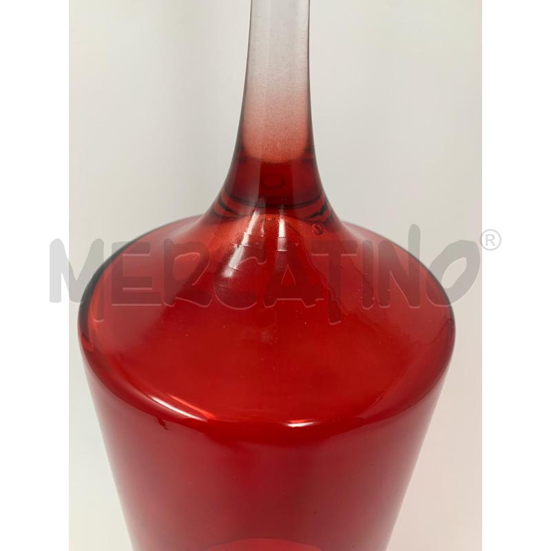 VASO A CALICE VETRO ROSSO CILINDR | Mercatino dell'Usato Roma re di roma 5