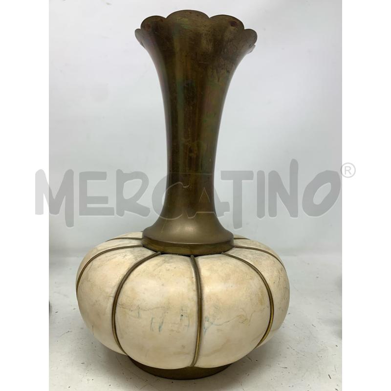 VASO BASE RESINA EFFETTO PIETRA STELO BRONZO B SAGOMATO  | Mercatino dell'Usato Roma re di roma 1