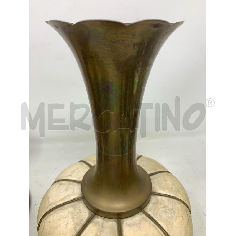 VASO BASE RESINA EFFETTO PIETRA STELO BRONZO B SAGOMATO  | Mercatino dell'Usato Roma re di roma 2