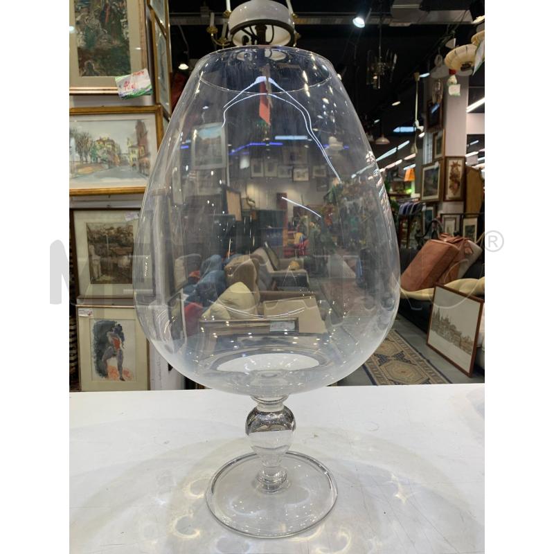 VASO CALICE GRANDE VETRO | Mercatino dell'Usato Roma re di roma 1