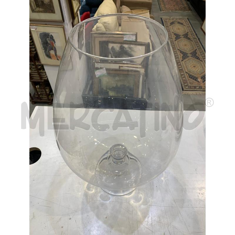 VASO CALICE GRANDE VETRO | Mercatino dell'Usato Roma re di roma 2
