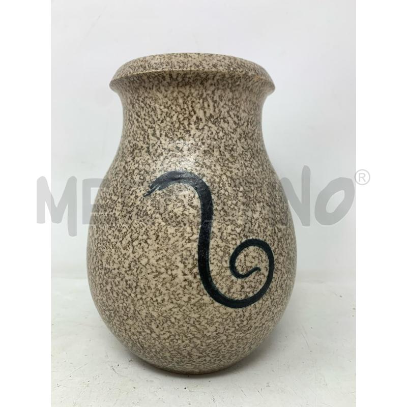 VASO CERAMICA ALBISSOLA DEC SPIRALE NERA  | Mercatino dell'Usato Roma re di roma 1