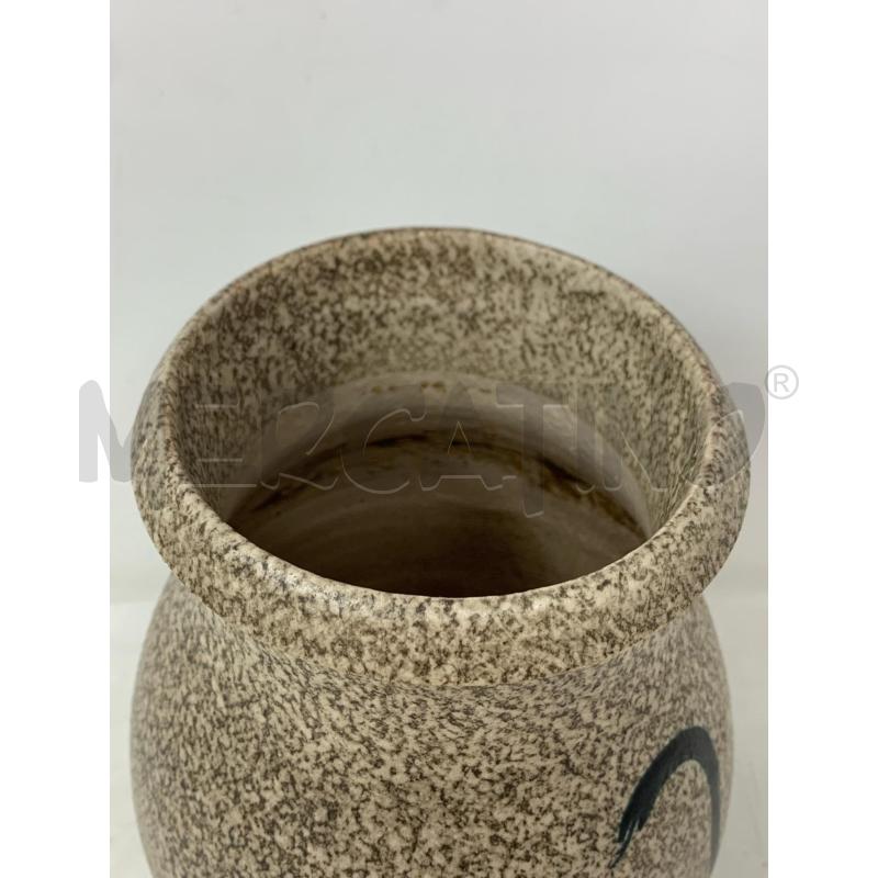 VASO CERAMICA ALBISSOLA DEC SPIRALE NERA  | Mercatino dell'Usato Roma re di roma 2