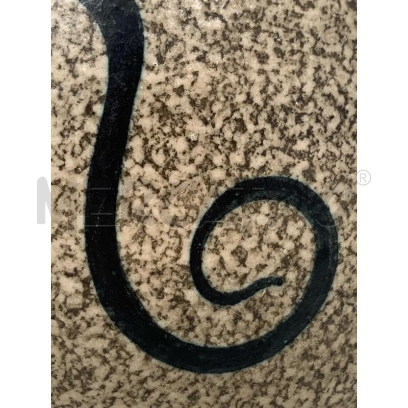 VASO CERAMICA ALBISSOLA DEC SPIRALE NERA  | Mercatino dell'Usato Roma re di roma 3