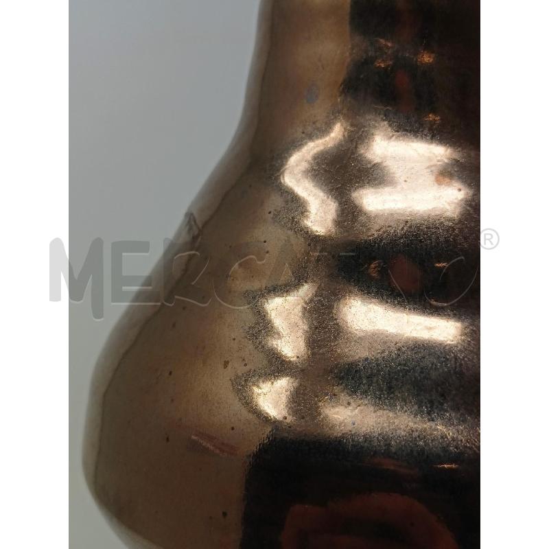 VASO CERAMICA A BIRILLO LUSTRO DORATO | Mercatino dell'Usato Roma re di roma 2