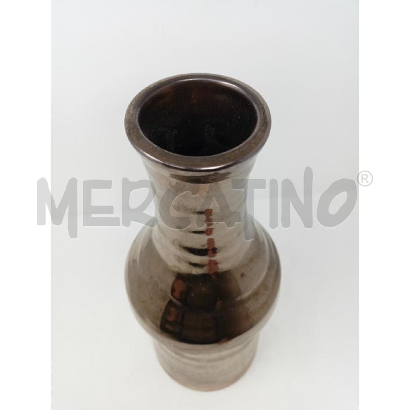 VASO CERAMICA A BIRILLO LUSTRO DORATO | Mercatino dell'Usato Roma re di roma 3