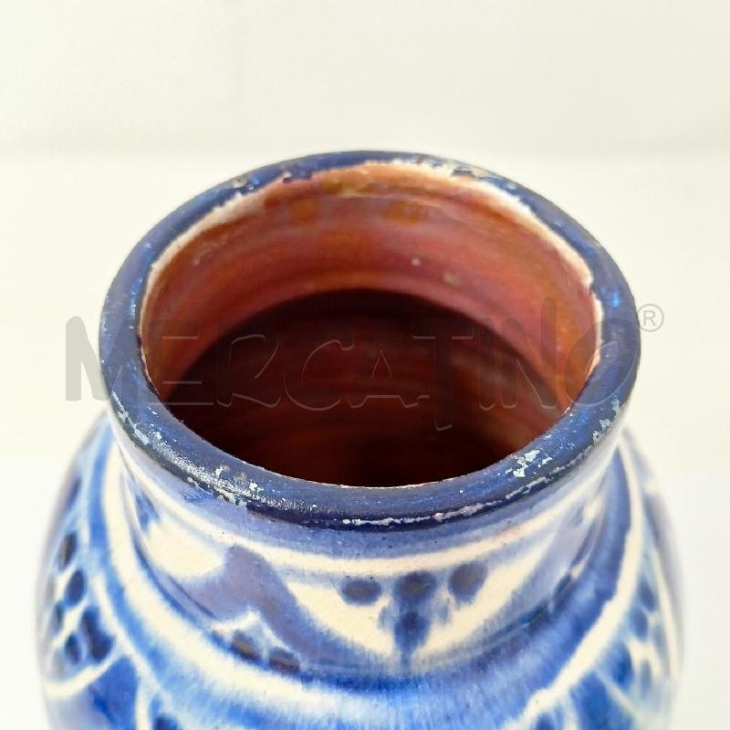 VASO CERAMICA MAROCCHINA DEC BLU  | Mercatino dell'Usato Roma re di roma 2