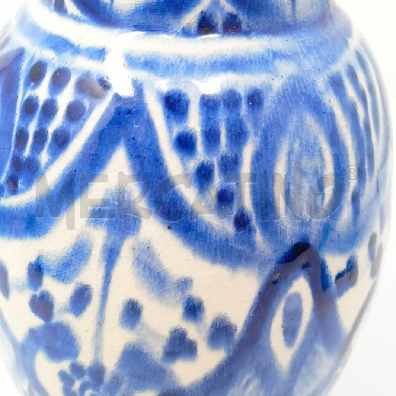 VASO CERAMICA MAROCCHINA DEC BLU  | Mercatino dell'Usato Roma re di roma 3